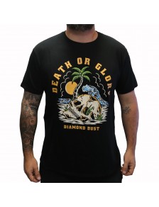T-Shirt Beach Skull Boy Black